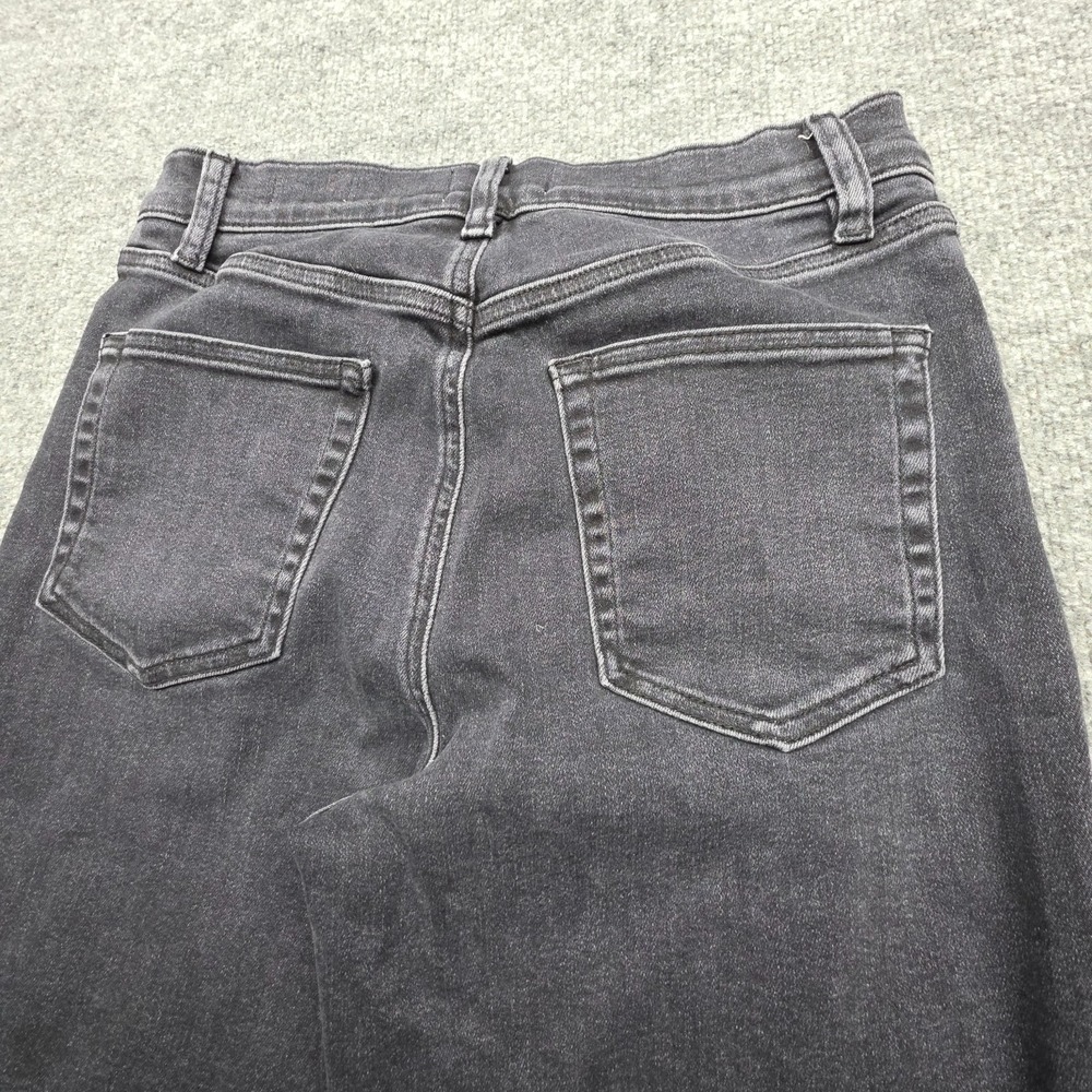 FRAME Le Slim Palazzo Jeans Women's Fits 28 x 29 Black "Destroyer" Wide Leg - Picture 3 of 14